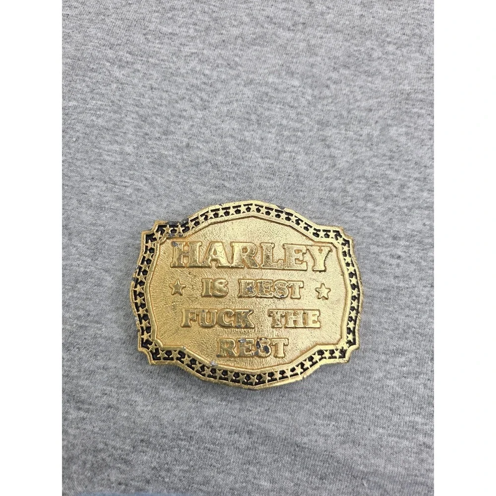 One of a Kind 1984 Handmade Harley Davidson Belt Buckle Artisan Motorcycle Biker